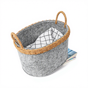 Anpassbare Größe und Farbe-Umwelt freundlicher Filz aus recyceltem Polyester-Rohmaterial mit Hochleistungs-Aufbewahrung skorb - Product Image 2