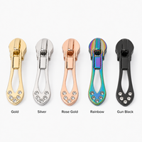 Meetee ZT954 5 #   Cremallera Decorativa de Nylon Colorida para Ropa, Bolsos, Prendas, Maletas, Costura y Accesorios de Manualidades DIY