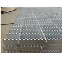 Grille de barre avec surface dentelée pour une résistance au glissement, passerelle de sécurité et marche d'escalier