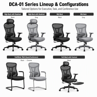 Chaise de bureau ergonomique en maille avec base cantilever, support lombaire réglable, accoudoirs 3D, chaise de bureau pour la maison et le bureau