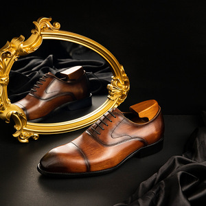 Hot-selling product - New model for formal wedding office genuine cowhide office comfortable leather business <b>shoes</b> - Product Image 1