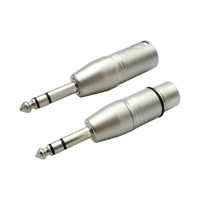 SINUSLIV 1/4 "Audio Plug 6.35mm Stereo \ Mono Plug TRS TS untuk XLR Male Female Adaptor untuk tahap mikrofon kabel nikel kontak XLR