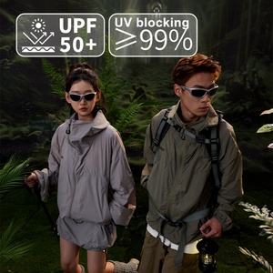 UV Protection Fishing Sun Jacket Hood Breathable Outdoor Face Cover UPF50+ Hiking Mountaineering <b>Coat</b> for <b>Beach</b> Jaket Pelindung - Product Image 2
