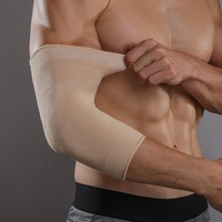 VBOSi 4037 Attelle de compression unisexe beige tricotée pour le coude, livraison rapide, respirante, pour usage médical et soutien des articulations