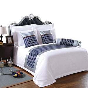 Los proveedores de China 100% algodón hotel satén cama <span class=keywords><strong>king</strong></span> <span class=keywords><strong>size</strong></span> set toda funda nórdica blanca - Product Image 1