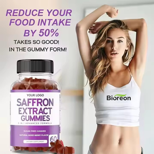 Gummies à l'extrait de safran en marque propre, régulent l'humeur, gummies véganes sans sucre, favorisent la circulation sanguine, compléments alimentaires pour la santé - Product Image 3