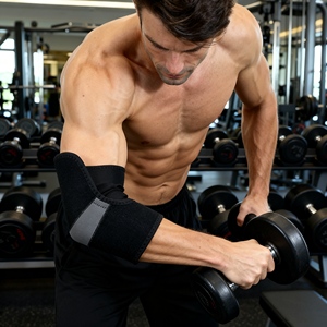Attelle de <span class=keywords><strong>coude</strong></span> en néoprène pour une <span class=keywords><strong>compression</strong></span> personnalisable pour les voyages grâce à sa taille compacte pour un emballage pratique - Product Image 5