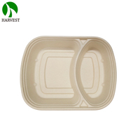 Échantillon Gratuit – Contenants Rectangulaires Biodégradables en Bagasse de Canne à Sucre, Micro-ondables, Jetables, avec Couvercle, pour Emballage Alimentaire – Récolte