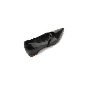 <span class=keywords><strong>Chaussures</strong></span> plates Mary Jane pour femmes, <span class=keywords><strong>chaussures</strong></span> en cuir verni à bout pointu, <span class=keywords><strong>chaussures</strong></span> à talon bas, <span class=keywords><strong>chaussures</strong></span> à talon bas élégantes à boucle métallique de style français - Product Image 3