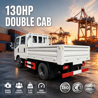Camion benne JMC 4x2 double cabine 130 CV Diesel 3-5 tonnes, benne basculante, LHD/RHD en option pour la logistique urbaine, camion de gros B2B