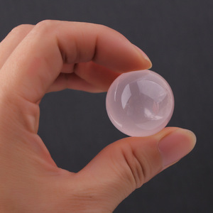 Rose Quartz Transfer Ball Seven-star Array <strong>Ornament</strong> <strong>Buddha</strong> Rose Quartz Crystal Ball Natural Home Decoration Eco-friendly Love - Product Image 3