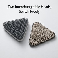 Brosse de nettoyage pour salle de bain, baignoire et interstices au sol, écologique, avec long manche télescopique, serpillière rectangulaire torsadée pour un nettoyage en profondeur