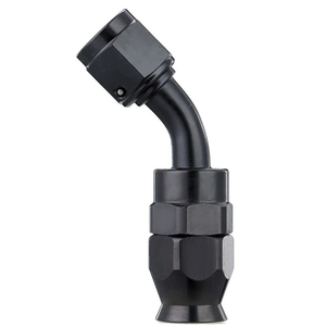 PTFE AN4 anan8 AN10 AN12 AN16 düz 45/90/180 derece bir uydurma döner yakıt hattı hortum ucu montaj parçası ortak alüminyum - Product Image 2