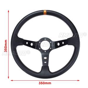Volante Deportivo Universal de 350 mm y 14 Pulgadas de PU y Aleación de Aluminio para Carreras y Drifting con Diseño Cóncavo Profundo - Product Image 5