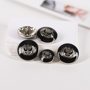 Embossed logo Gold Coat blazer Zinc Alloy <b>Sew</b> on Vintage Metal Shank Buttons for Coat - Product Image 3