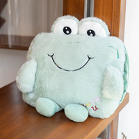 Coussin chauffe-mains ultra-doux en peluche, design Capybara, tissu en coton, rembourrage personnalisable en coton PP, unisexe, garde les mains au chaud et confortables.