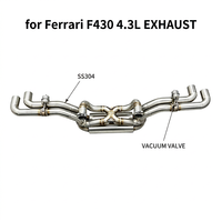 Silencieux d'échappement SDO Performance pour Ferrari F430 4.3L 2005-2009 en acier inoxydable Catback avec commande de soupape à vide