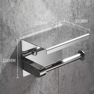 Porte-rouleau de <span class=keywords><strong>papier</strong></span> <span class=keywords><strong>toilette</strong></span> mural multifonction en acier inoxydable 304 de haute qualité pour salle de bain moderne, garantie 1 an Xiaogangxiansheng - Product Image 1