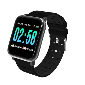 A6 fashion watch smart watch heart rate monitor sports fitness sleep tracker waterproof smart bracelet with IOS Android mobile p