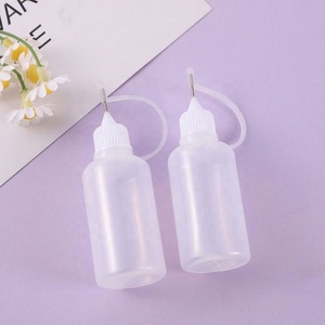 Custom 100ml PE Plastic Empty Dropper <b>Bottle</b> with Needle Tip Applicator <b>Squeeze</b> Glue <b>Bottle</b> and Twist Caps - Product Image 5