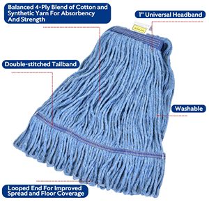 Loop End Cotton String <strong>Mop</strong> <strong>Head</strong> Home Commercial Industrial Cotton Wet <strong>Mop</strong> <strong>Head</strong> Refill Kentucky <strong>Mop</strong> <strong>Head</strong> - Product Image 4