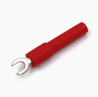 Fiche banane Harpon 4mm Type U Type Y Nickelé Convient pour fiche de connexion 4mm