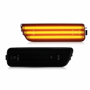 ไฟเลี้ยวข้าง LED สีเหลืองอำพันสำหรับรถยนต์ VW Golf Cabrio Jetta 99-05 เลนส์รมดำ - Product Image 3