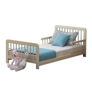 Vendita calda Toddler Solid Wood Platform Bed King Single Solid Wood Bed Frame letti per bambini per ragazzi
