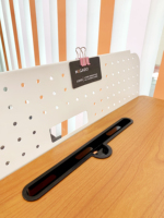 Escritorio Moderno Convertible con Altura Ajustable Neumática, Tablero de MDF, Estructura de Aleación de Aluminio y Acero para Oficina