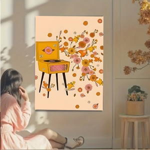 <span class=keywords><strong>Poster</strong></span> sur toile sans cadre Diytree Brand Easter Oil Painting Bohemian Style Floral <span class=keywords><strong>Illustration</strong></span> for Living Room Decoration - Product Image 6