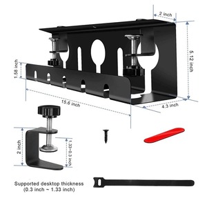 Assemblage facile <span class=keywords><strong>Gestion</strong></span> des câbles Sous le bureau <span class=keywords><strong>Gestion</strong></span> des câbles <span class=keywords><strong>Gestion</strong></span> des fils du plateau - Product Image 3