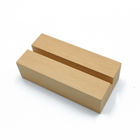 Support de Menu en bois personnalisé, pour Table, cartes de visite, d'affichage de Photo, pour Table, Base en bois pour cartes de visite, 1 pièce