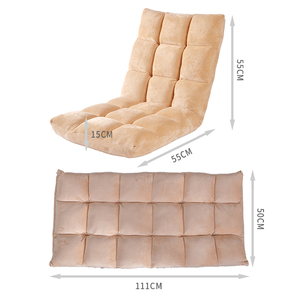 Sillón Plegable Acolchado Estilo Rústico para Juegos, Sofá Reclinable con Respaldo Ajustable en 14 Posiciones para Adultos, Mueble para el Hogar - Product Image 6