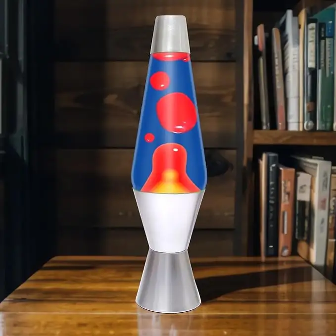 Lâmpada de lava de foguete colorida personalizada Tsinye Lâmpada de movimento de cera líquida para luz de mesa doméstica