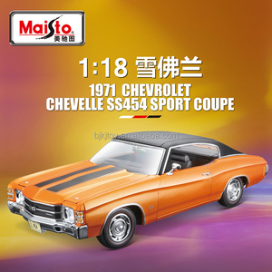 Modellino in Scala 1:18 <span class=keywords><strong>Maisto</strong></span> 1971 SS454 Sport Coupé, Auto d'Epoca in Lega Pressofusa, Giocattolo per Bambini - Product Image 2