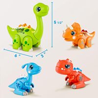 Juguete Educativo de Dinosaurio Desarmable EPT Creative STEM Learning para Niños Pequeños, Fácil de Armar, con Sonidos de Rugidos