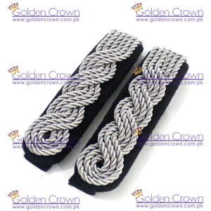 Custom German Allgemeine SS Senior Shoulder <b>Board</b> | Embroidered <b>Beads</b> Silver Classical Uniform Shoulder <b>Boards</b> - Product Image 4