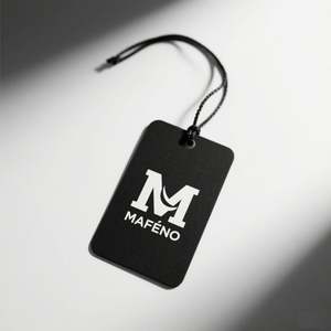 Etiquetas colgantes de papel reciclado personalizadas, etiquetas colgantes con logotipo impreso para ropa de lujo, etiquetas colgantes para ropa con cuerda y alfiler - Product Image 5