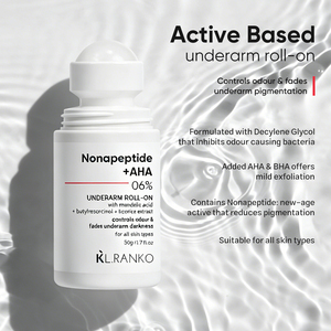 โรลออนระงับกลิ่นกายใต้วงแขนสูตร OEM แบบกำหนดเอง ผสม Nonapeptide AHA BHA ช่วยปรับผิวให้กระจ่างใส ควบคุมกลิ่นกาย ลดเลือนจุดด่างดำ บำรุงผิวกาย - Product Image 3