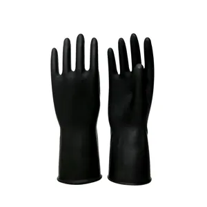 2023 China Fabrikant Rubber Bescherming Hand Industriële Latex Handschoenen 100G