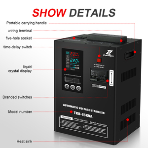 <span class=keywords><strong>Stabilisateur</strong></span> de tension automatique OEM 220V 110V <span class=keywords><strong>10kva</strong></span> 15kva 10000W basse tension AVR simple SVC meilleur <span class=keywords><strong>prix</strong></span> tension automatique AC - Product Image 3