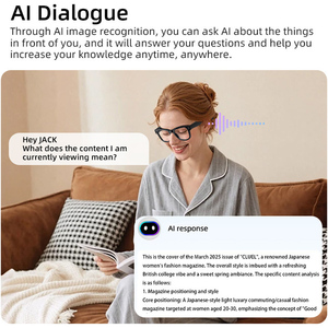 Occhiali Smart AI Metas di Alta Qualità con Riconoscimento Vocale, Traduzione Intelligente, Connessione WiFi, Fotocamera da 13MP, Chiamate Telefoniche e Scatola di Ricarica - Product Image 3