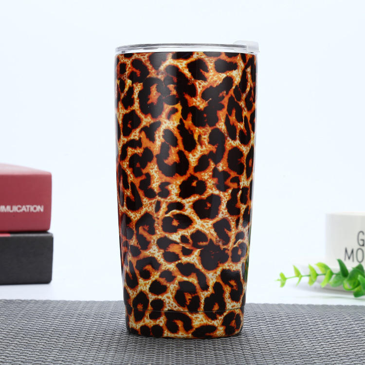 Lacquer dyed leopard print