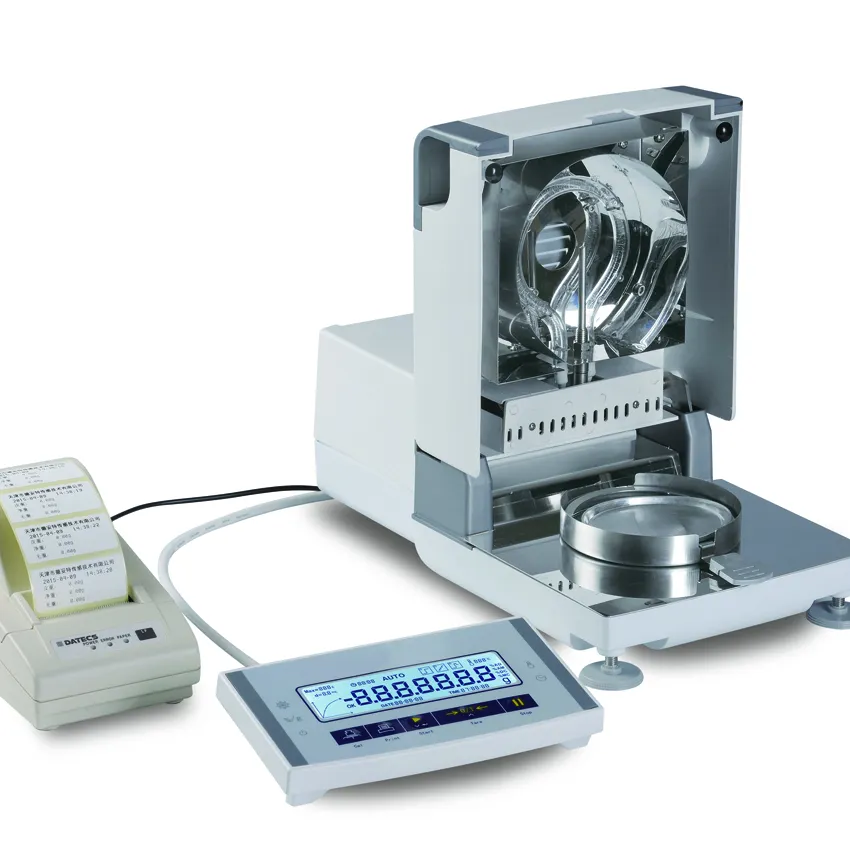 Laboratory Moisture Analyser Meter High Precision 1mg/0.1mg Rapid Halogen Moisture Analyzer For Food, Chemical, Pharma, Plastics