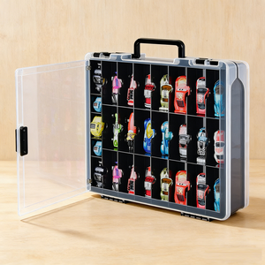 Vitrina Portátil de Acrílico de Alta Transparencia con Puerta, Color Personalizado, Diseño Moderno, Perfecta para Exhibir Autos de Juguete a Escala - Product Image 1