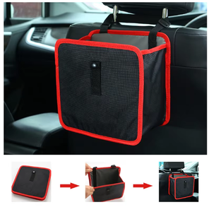 Boîte de rangement suspendue pour dossier de siège de voiture en tissu Oxford, poubelle de voiture, accessoires d'intérieur automobile - Product Image 4