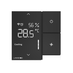 Linkedgo AC 0-10V <span class=keywords><strong>DC</strong></span> Cuộn Dây Quạt Phòng Nhiệt Sưởi Ấm Làm Mát Tuya Wifi Tĩnh Nhiệt Tản Nhiệt Van - Product Image 3