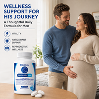 Complément alimentaire avancé pour la fertilité masculine OEM avec Maca, CoQ10 et Zinc pour la santé des spermatozoïdes et le bien-être reproductif, 60 comprimés
