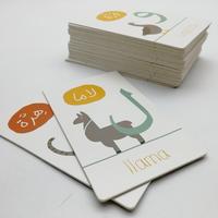 Juego de memoria personalizado para niños, tarjetas coleccionables Flash, material de papel duradero para diversión, juego de naipes