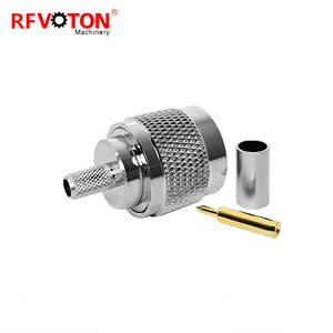 Fabriekslevering Voor Rg58 Kabel Rf Connector N Type N Mannelijke Crimp Plug Rechte Koperen Messing Rf Coax Connector Converter - Product Image 1